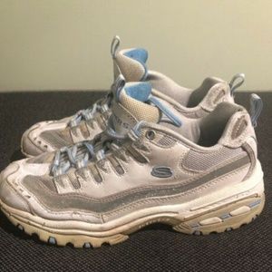 Skechers Sport Womens White Blue SN1950 9.5 size